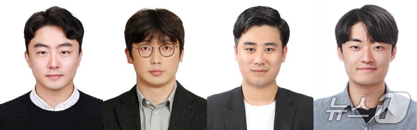 본문 이미지 - 이한얼·박광욱 교수, 김정현·황주찬 박사과정생(왼쪽부터)(지스트 제공, 재판매 및 DB 금지)/뉴스1 