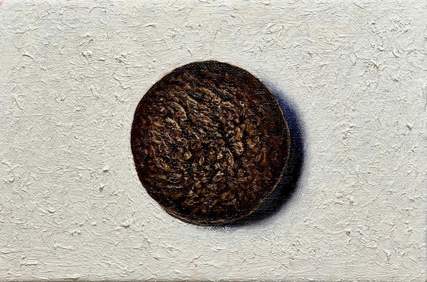 본문 이미지 - 사사키 켄, '초코파이', 2026, 캔버스에 유채, 22.2 &times; 33.3 cm. (이미지 작가 제공)