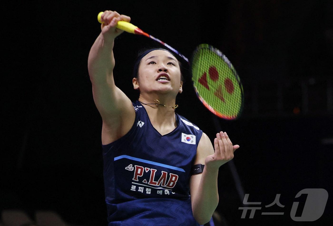본문 이미지 - 안세영이 세계배드민턴연맹(BWF) 세계선수권대회 여자 단식 16강에 진출했다. ⓒ 로이터=뉴스1