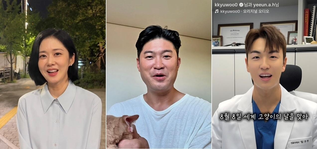 본문 이미지 - 캣치미 챌린지에 참여한 유명인들. 왼쪽부터 장나라, 최자, 임규영(인스타그램 갈무리) ⓒ 뉴스1