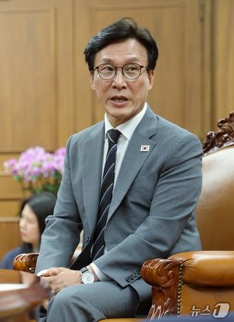본문 이미지 - 김민석 더불어민주당 대표(공동취재) 2026.8.20 ⓒ 뉴스1 유승관 기자