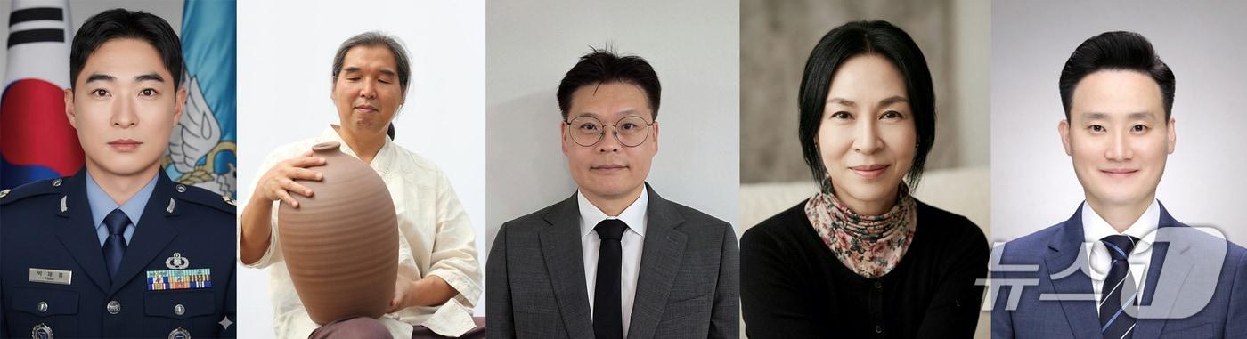 본문 이미지 - 2026년 충북도 명장으로 선정된 박제홍, 이윤, 장용화, 채승연, 조수만 씨(충북도 제공. 재판매 및 DB금지)