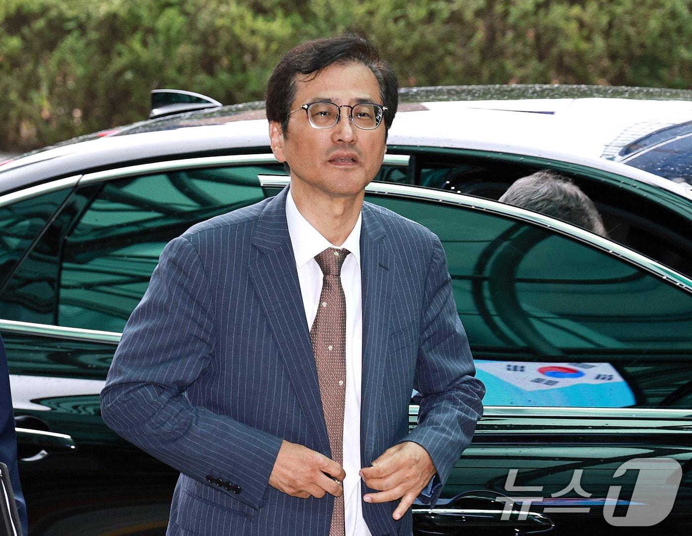 본문 이미지 - 6·3 지방선거 투표용지 부족 사태 등 선거관리위원회의 각종 비위 의혹 수사를 지휘할 이태한 선거관리위원회 특별검사. 2026.8.21 ⓒ 뉴스1 구윤성 기자