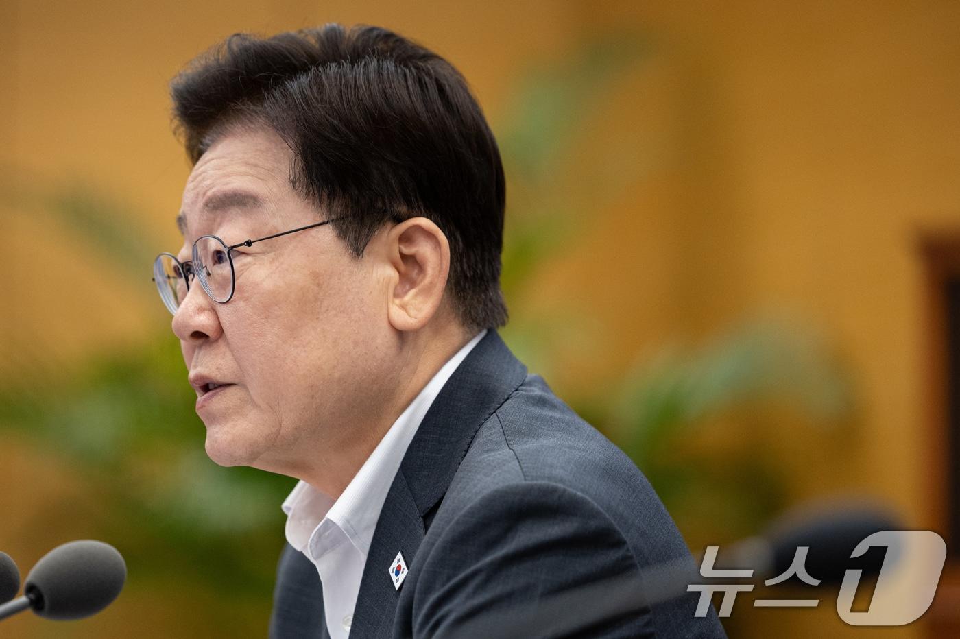 본문 이미지 - 이재명 대통령이 21일 청와대에서 열린 제1차 반부패정책협의회에서 발언하고 있다. 2026.8.21 ⓒ 뉴스1 이재명 기자