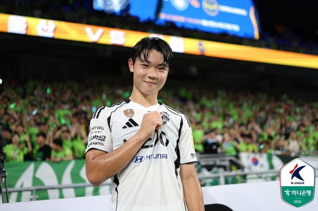 본문 이미지 -  전북 김예건(한국프로축구연맹 제공)