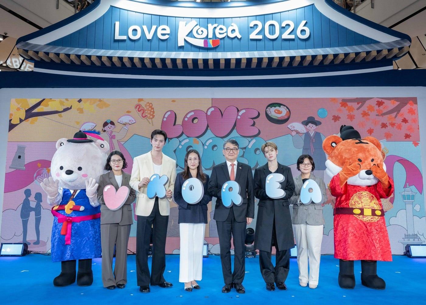 본문 이미지 - 21일 태국 방콕에서 한국 문화관광 페스티벌 '러브 코리아 2026' 개막식이 개최됐다. (한국관광공사 제공)