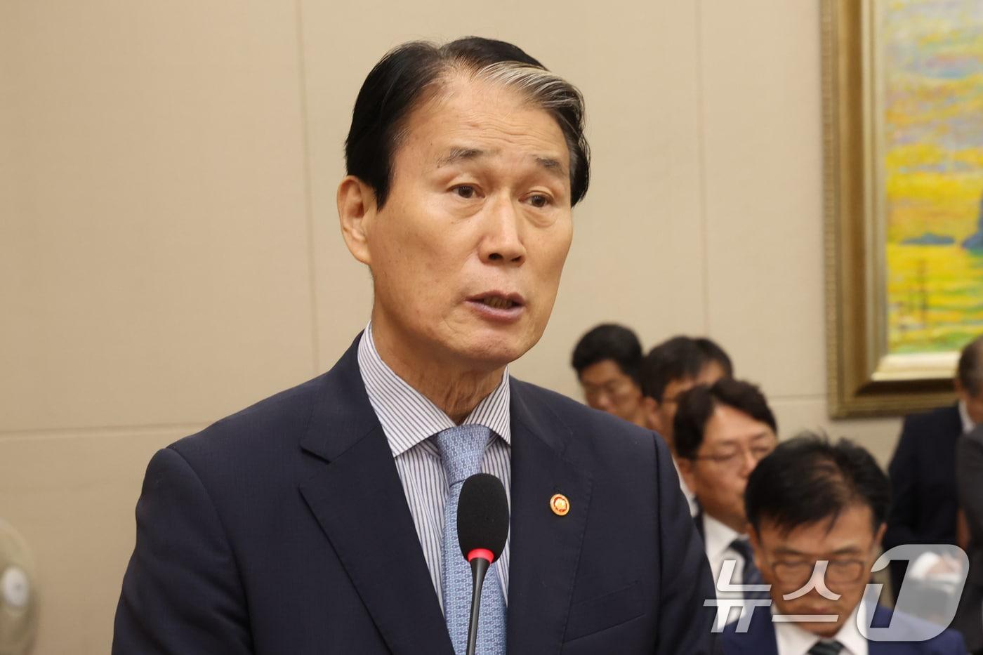 본문 이미지 - 권오을 국가보훈부 장관. 2026.8.24 ⓒ 뉴스1 황기선 기자