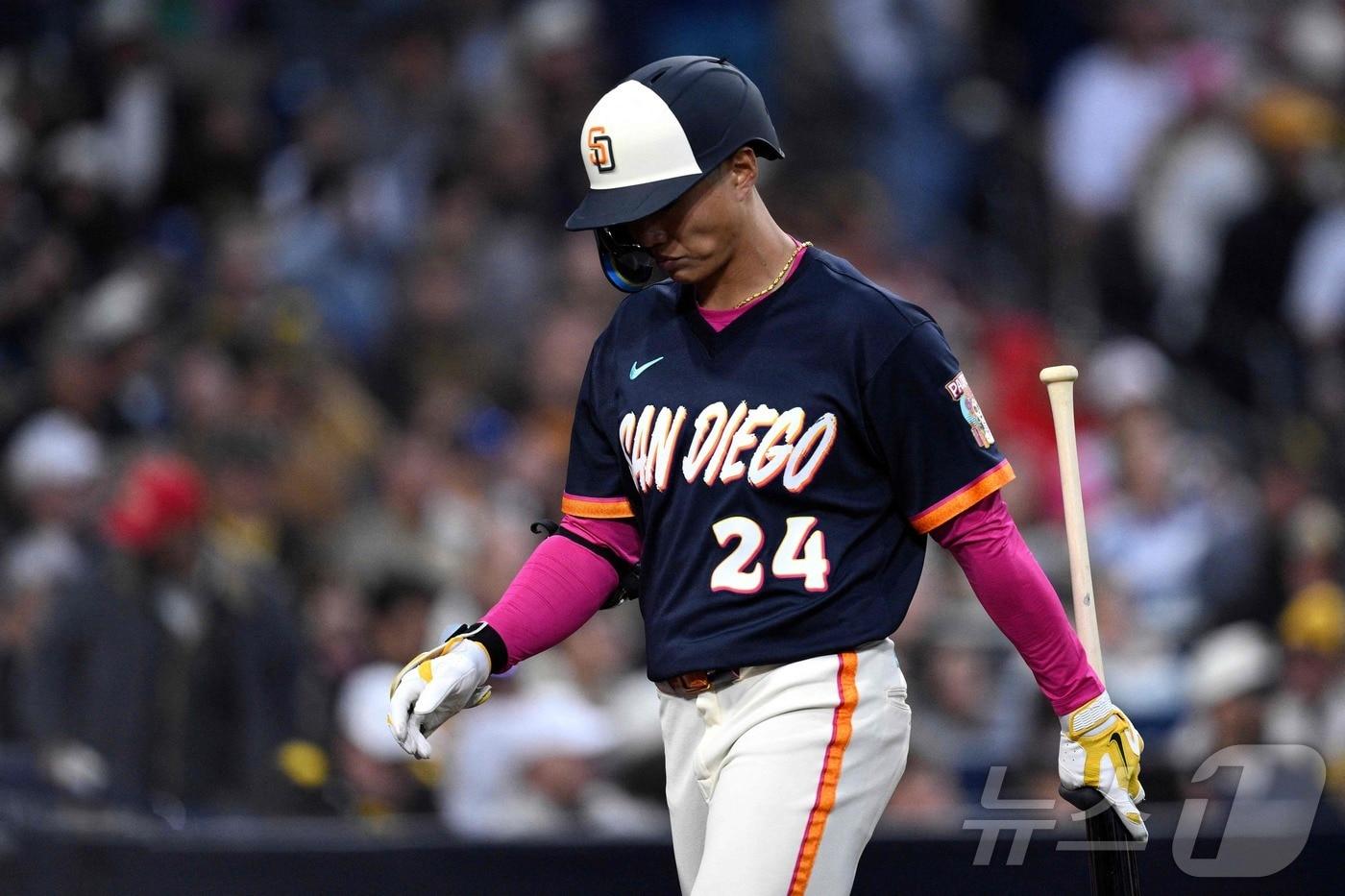 본문 이미지 - MLB 샌디에이고 송성문이 마이너리그로 강등됐다. ⓒ AFP=뉴스1