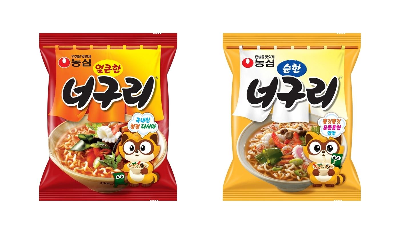 본문 이미지 - 완도산 다시마를 사용하는 농심 너구리 제품 이미지.(농심 제공)