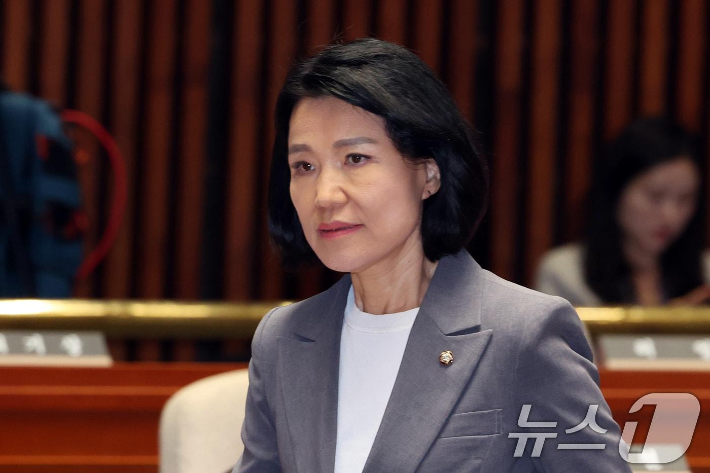 본문 이미지 - 이진숙 국민의힘 의원. ⓒ 뉴스1 황기선 기자
