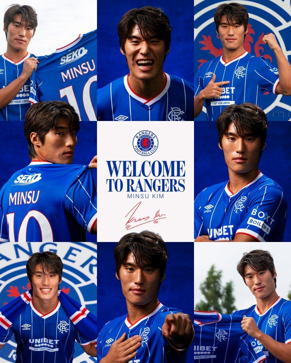 본문 이미지 - 김민수가 레인저스FC로 이적했다. (레인저스FC SNS 캡처)