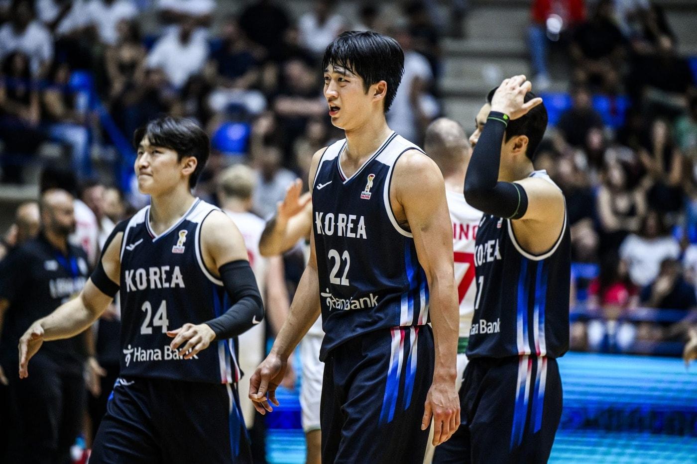 본문 이미지 - 한국 남자 농구대표팀이 28일(한국시간) 열린 2027 FIBA 농구 월드컵 아시아 예선 2라운드 F조 1차전에서 레바논에 74-93으로 졌다. (FIBA 제공)