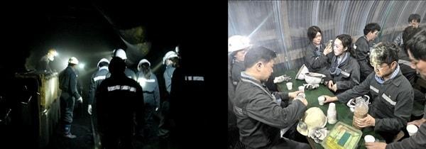 본문 이미지 - 서울성모병원 직업환경의학과 교수진과 전공의 등 의료진이 지난 11일 강원 삼척시 도계읍 경동광업소 탄광을 방문한 모습. (병원 제공)