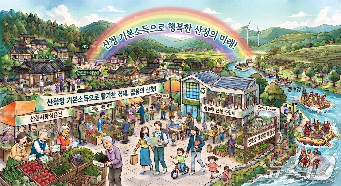 본문 이미지 - 산청형 기본소득 시범사업 홍보 이미지(산청군 제공. 재판매 및 DB금지).