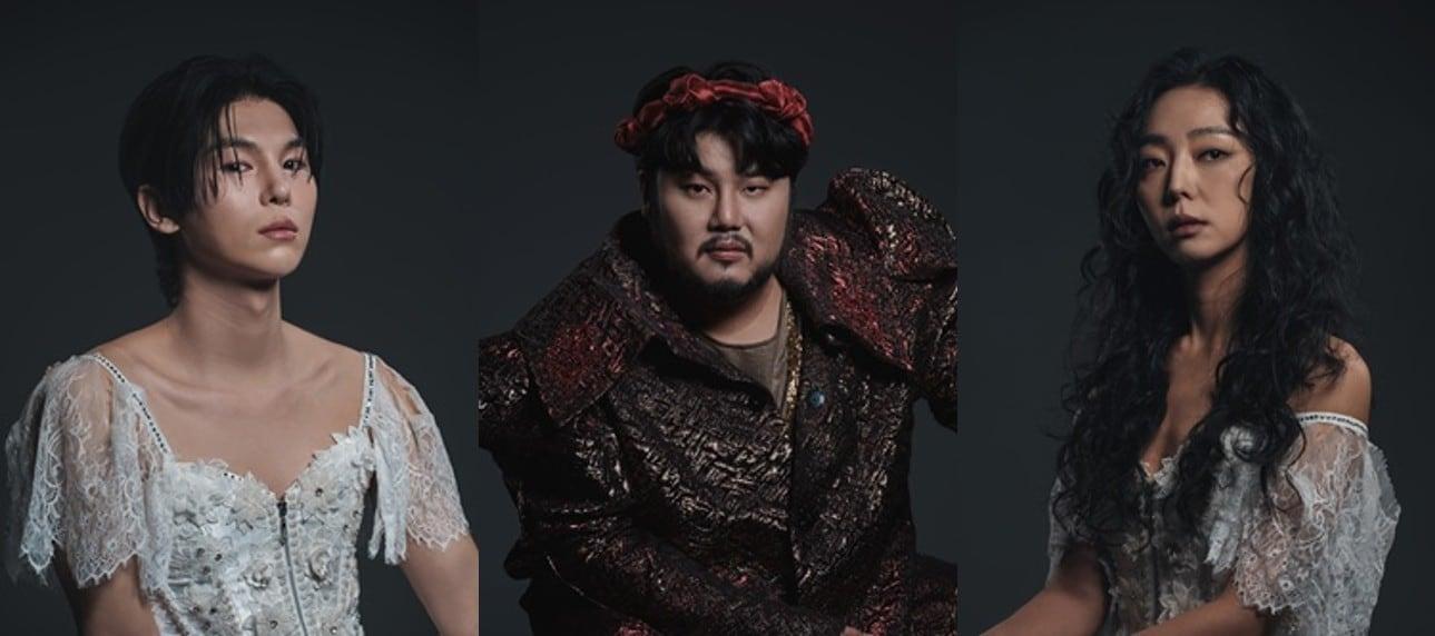 본문 이미지 - 창극 '살로메' 김준수, 유태평양, 최예림(왼쪽부터).(마포문화재단 제공)