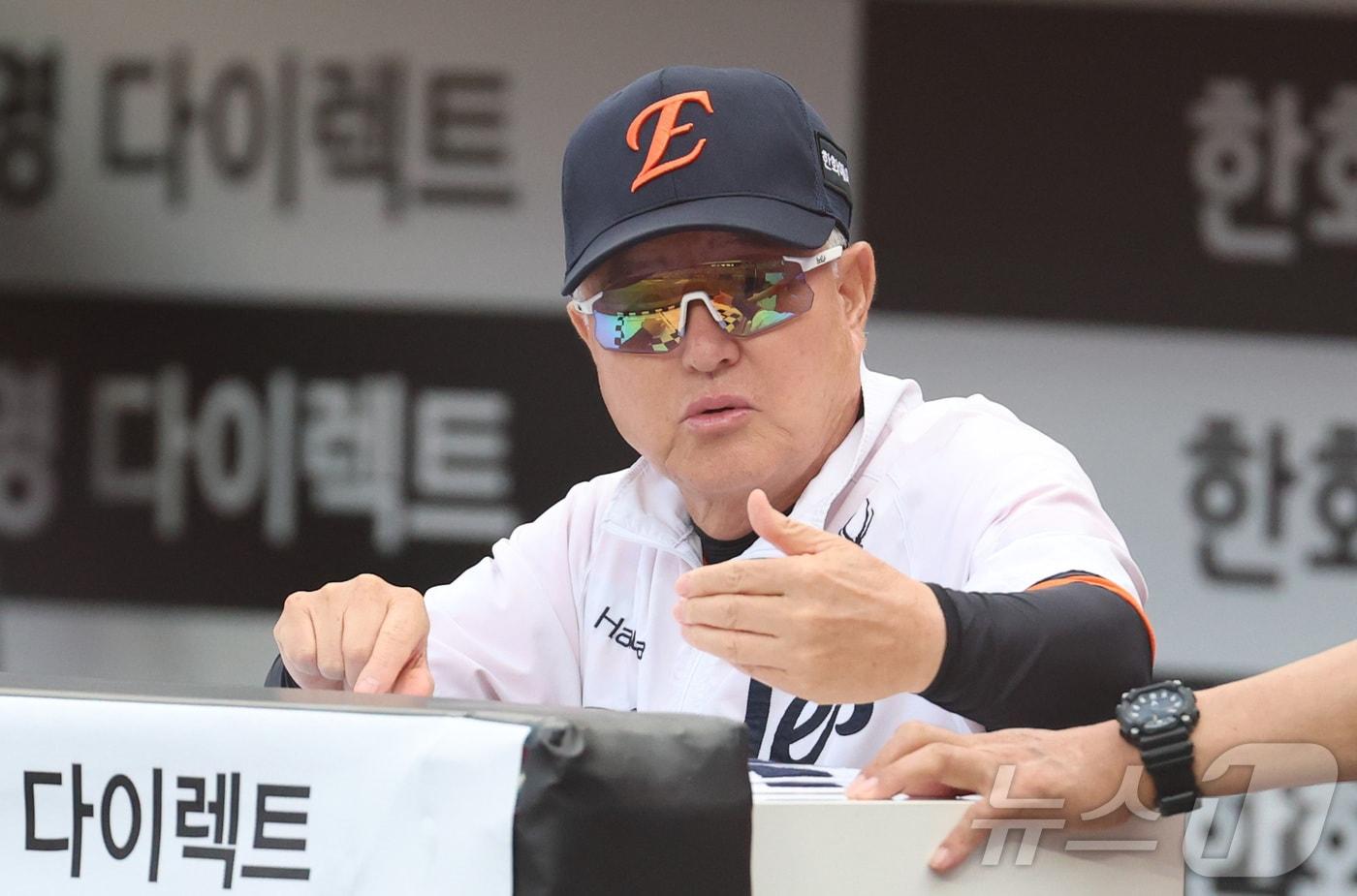 본문 이미지 - 김경문 한화 이글스 감독. ⓒ 뉴스1 김기남 기자
