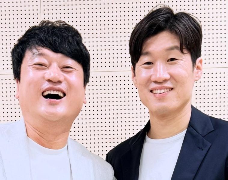 본문 이미지 - 박문성 축구 해설위원과 박지성 혁신위원회 공동위원장. SNS
