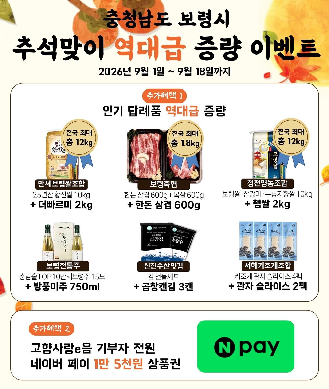 본문 이미지 - 고향사랑기부제 안내문 (보령시 제공. 재판매 및 DB금지)/뉴스1