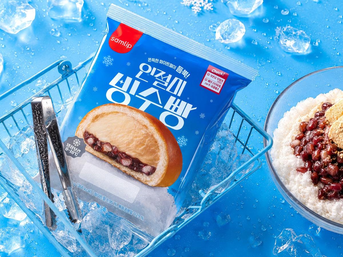 본문 이미지 - 삼립, 여름 한정 ‘인절미 빙수빵' 출시.(삼립 제공)