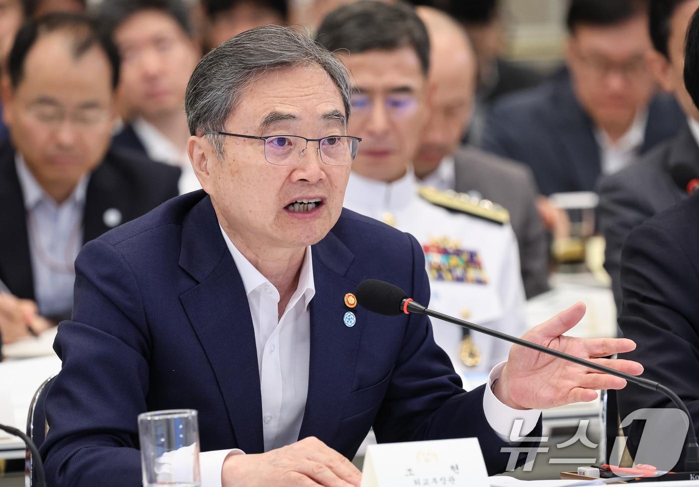 본문 이미지 - 조현 외교부 장관.(청와대통신사진기자단) 2026.8.5 ⓒ 뉴스1 이재명 기자