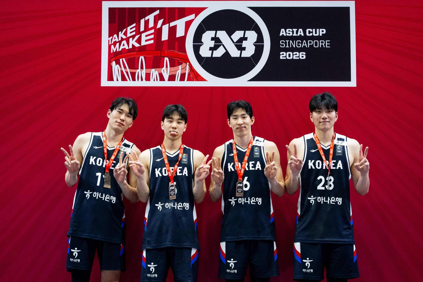 본문 이미지 - 3X3 남자 농구대표팀.(대한민국농구협회 제공)