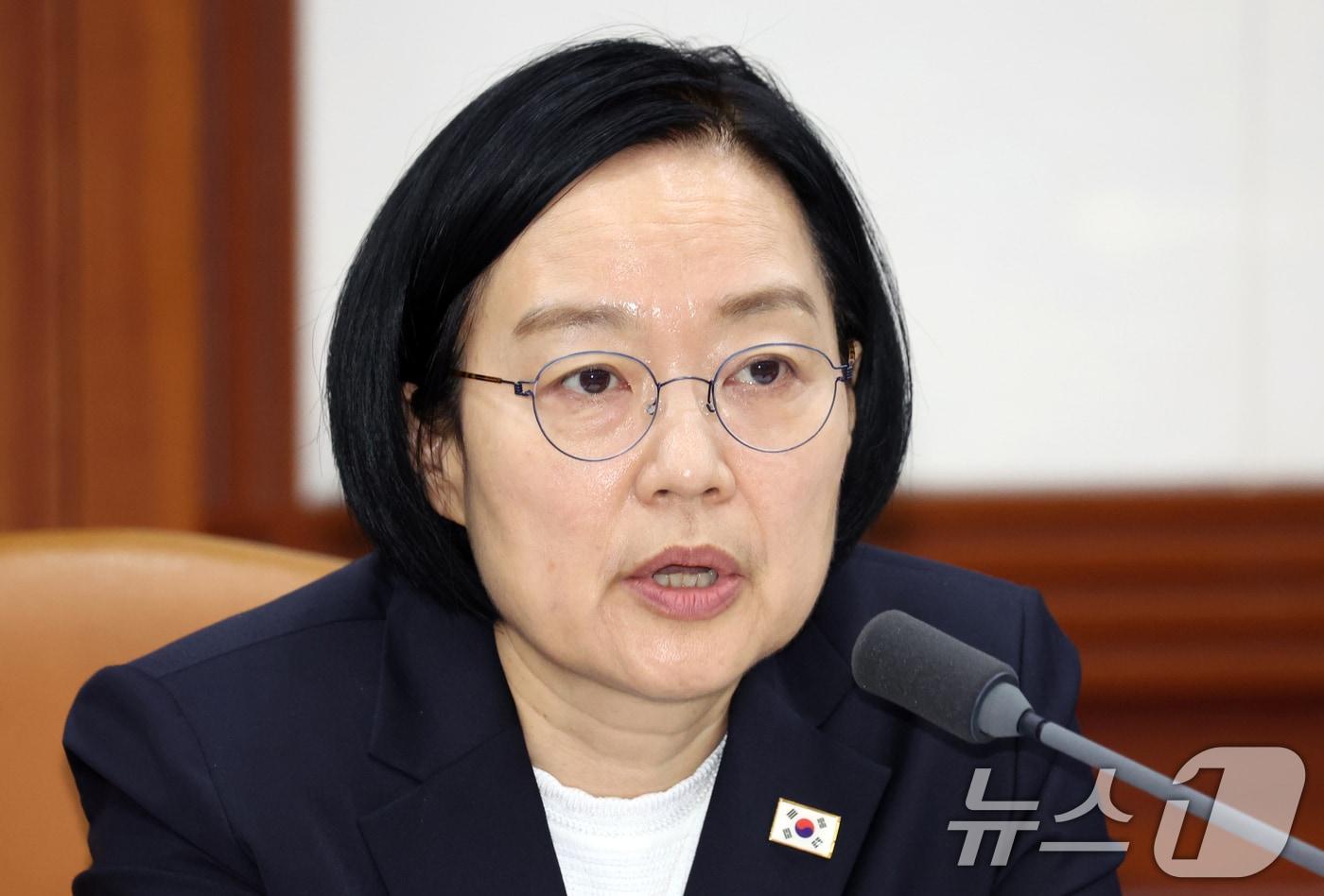 본문 이미지 - 한성숙 국무총리가 6일 오전 서울 종로구 세종대로 정부서울청사에서 열린 국가정책조정회의에서 모두 발언을 하고 있다. 2026.8.6 ⓒ 뉴스1 김명섭 기자