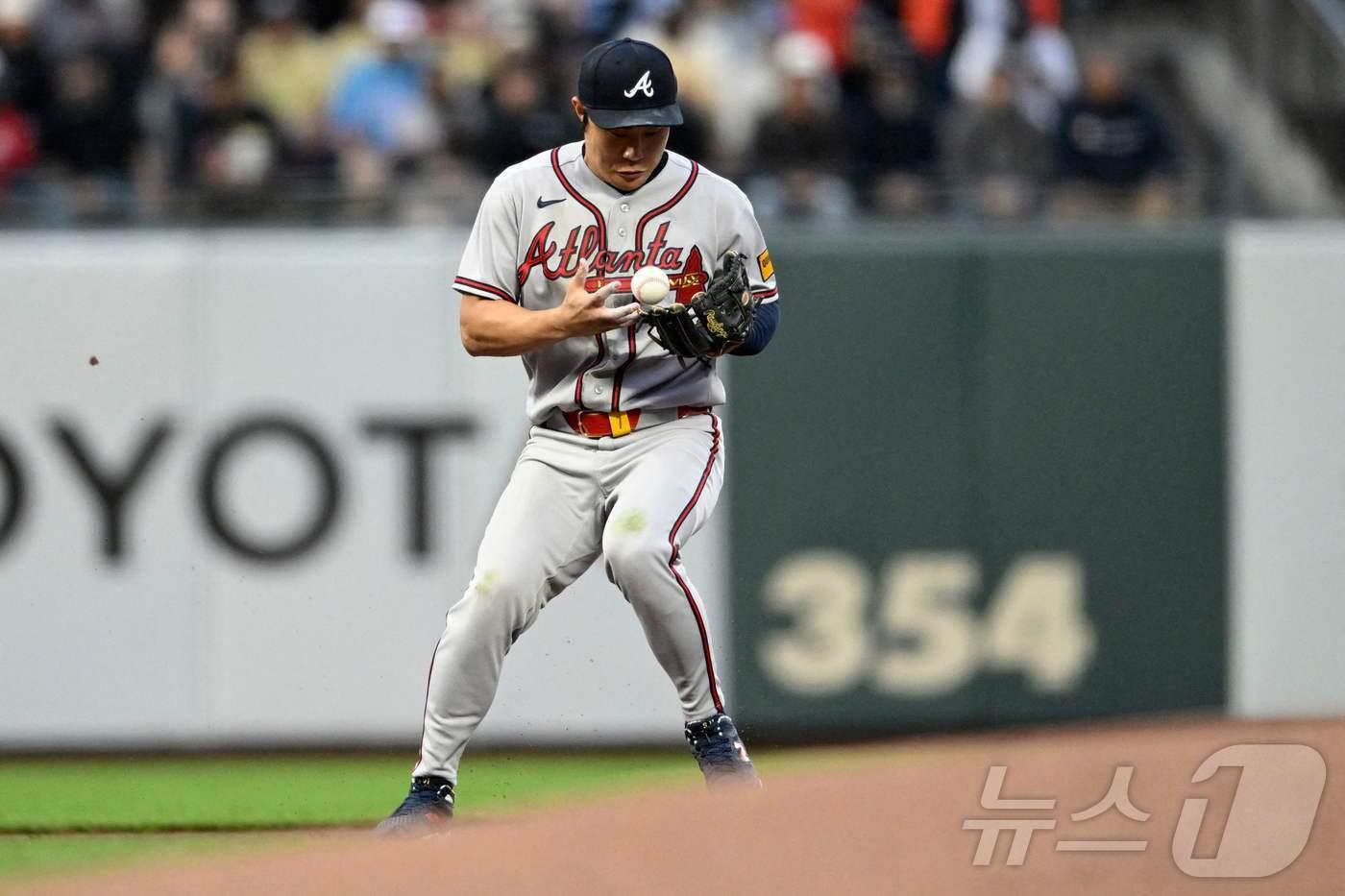 본문 이미지 - MLB 애틀랜타 김하성. ⓒ AFP=뉴스1