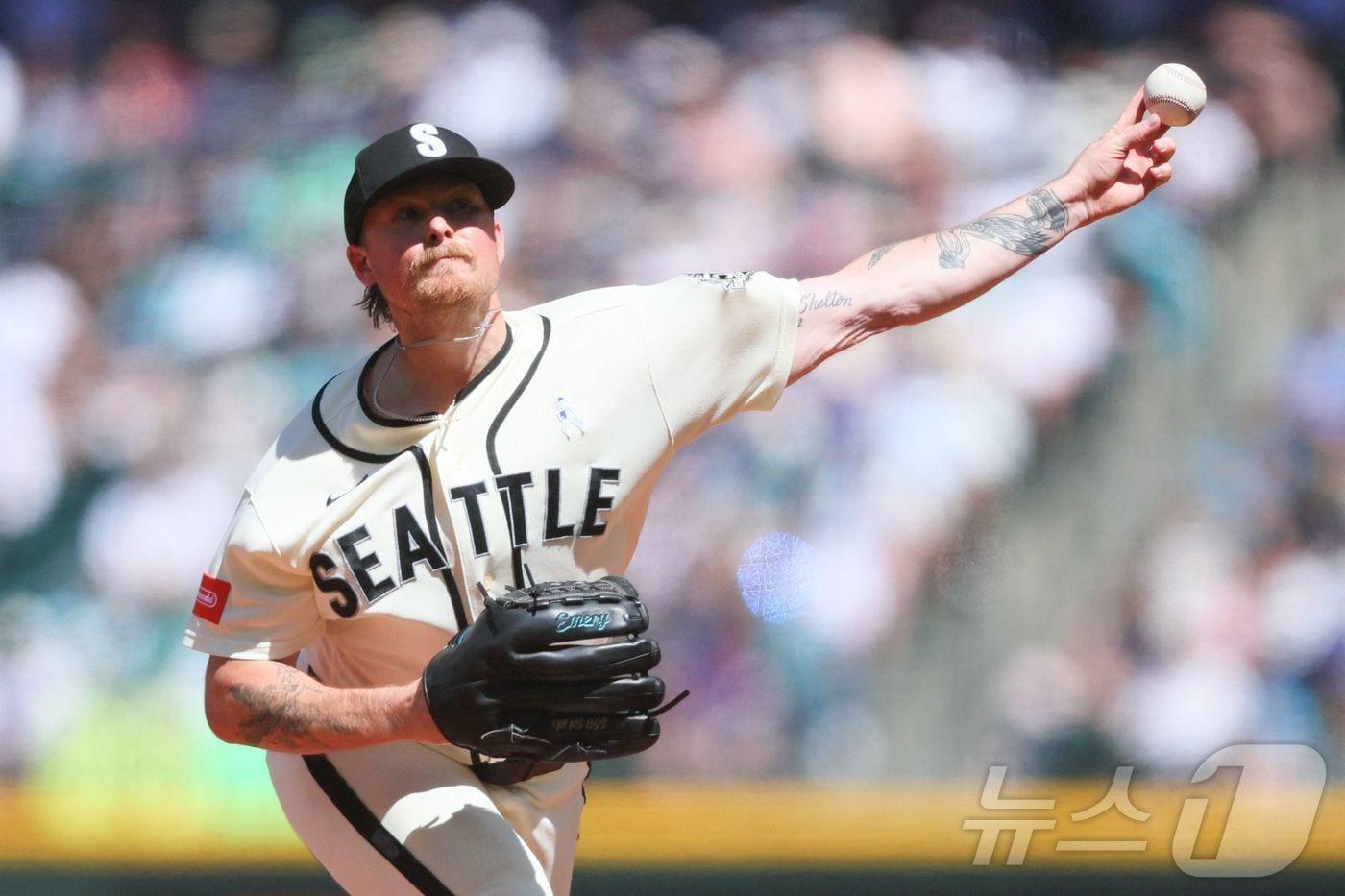 본문 이미지 - MLB 시애틀 투수 게이브 스파이어. ⓒ AFP=뉴스1