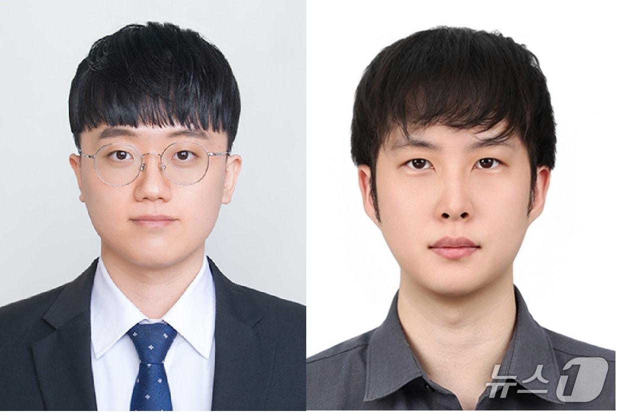 본문 이미지 - (사진 왼쪽부터) 인하대 김기동 바이오시스템융합학부 학생과 조창희 물리학과 학생.(인하대 제공. 재배포 및 DB금지)2026.8.7/뉴스1