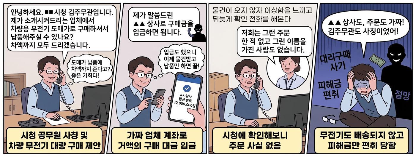 본문 이미지 - 공무원 사칭 대리구매 요청(금융위 제공).