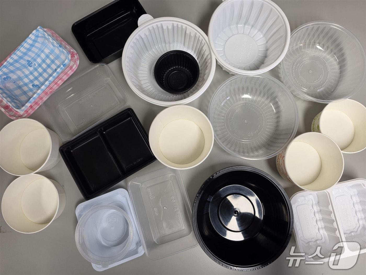본문 이미지 - 대구시 보건환경연구원은 7일 배달용기와 일회용 식품용기를 대상으로 품질 검사를 실시한 결과 모든 제품이 기준에 적합한 것으로 확인됐다고 밝혔다. 사진은 일회용 식품용기. (대구시 제공. 재판매 및 DB 금지)/뉴스1