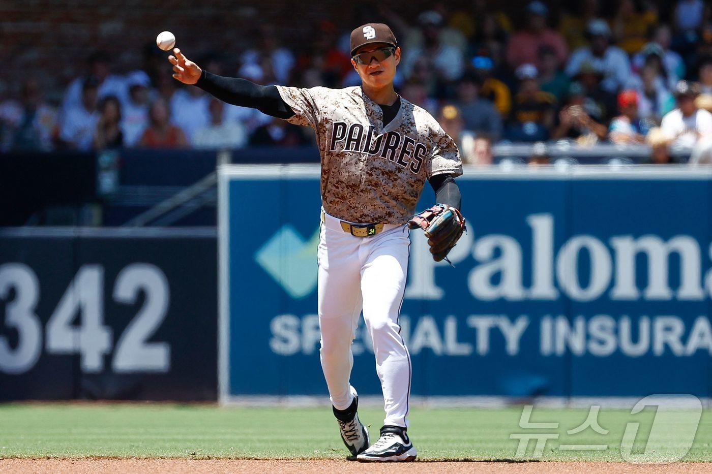 본문 이미지 - MLB 샌디에이고 송성문.ⓒ AFP=뉴스1