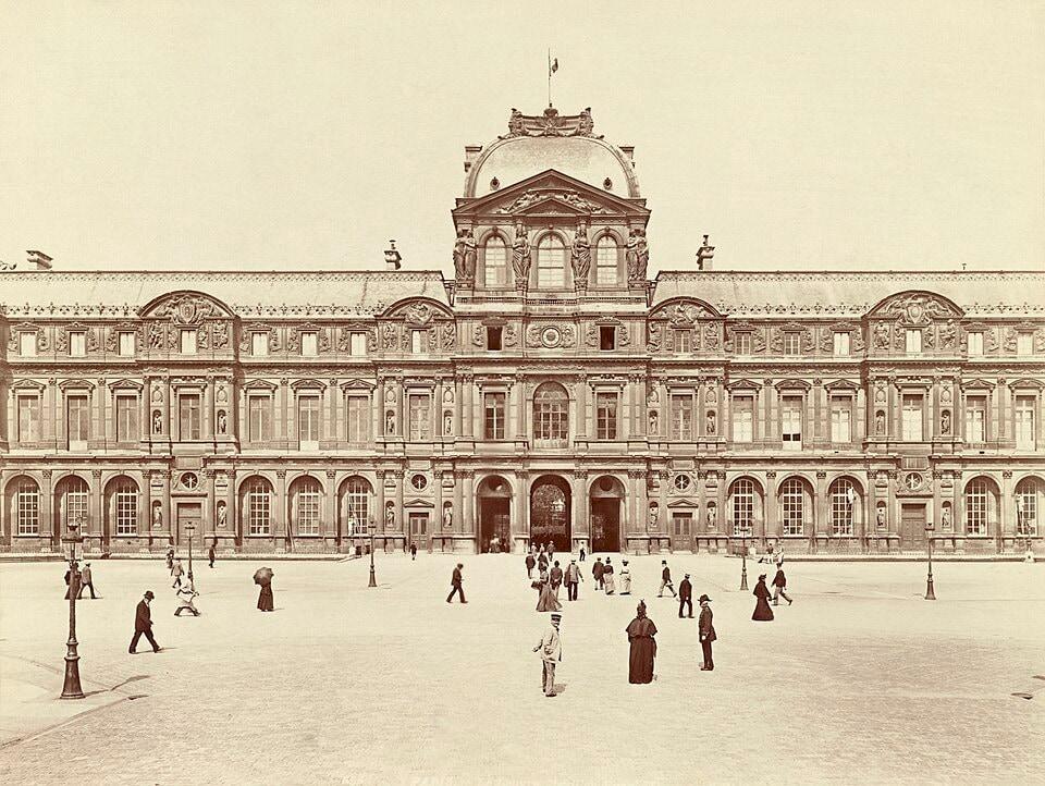 본문 이미지 - 프랑스 루브르 박물관. (출처: 미국 의회도서관, 1890, Public domain, via Wikimedia Commons)