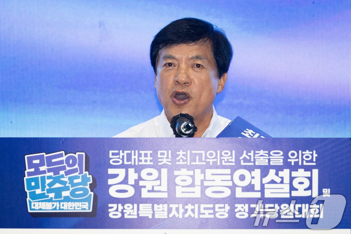 본문 이미지 - 이성윤 더불어민주당 최고위원 후보. 2026.8.9 ⓒ 뉴스1 유승관 기자