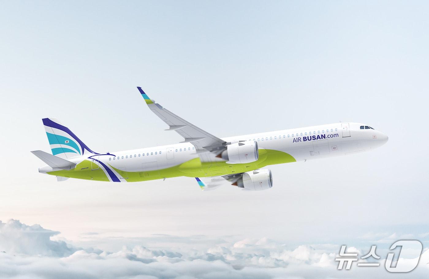 본문 이미지 - 에어부산 A321-200 NEO 항공기 모습 (에어부산 제공. 재판매 및 DB금지)