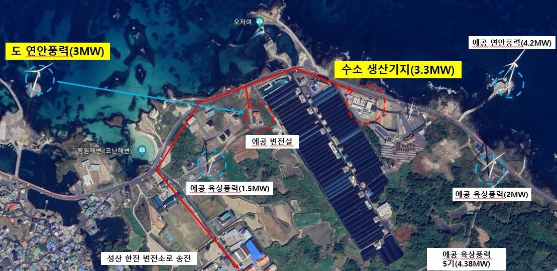 본문 이미지 -  행원풍력단지 위치도,(제주도 제공. 재판매 및 DB 금지)/뉴스1