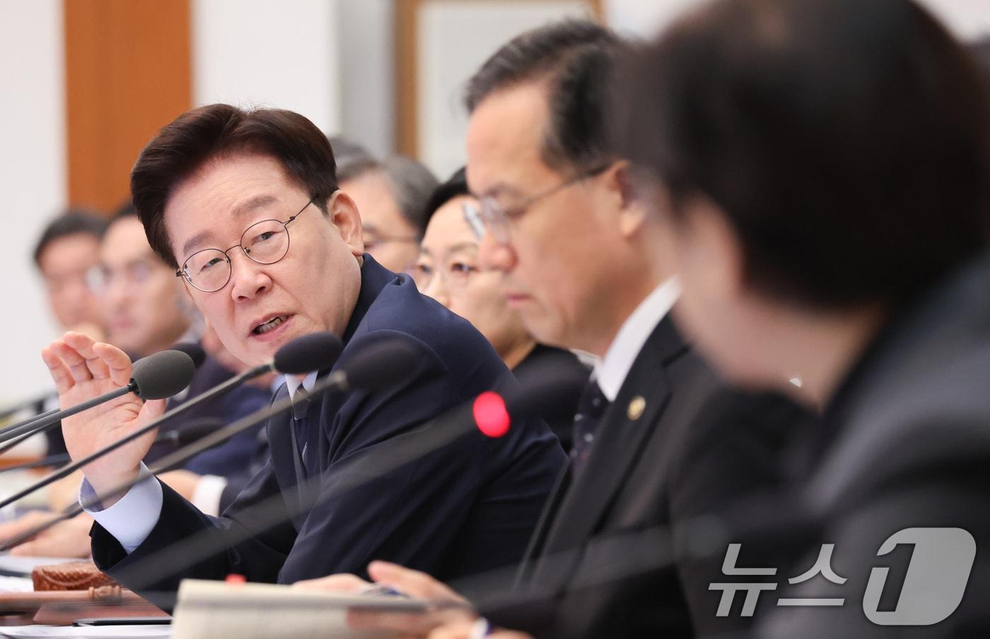 본문 이미지 - 이재명 대통령이 1일 청와대에서 열린 국무회의에서 발언하고 있다. 2026.9.1 ⓒ 뉴스1 이재명 기자