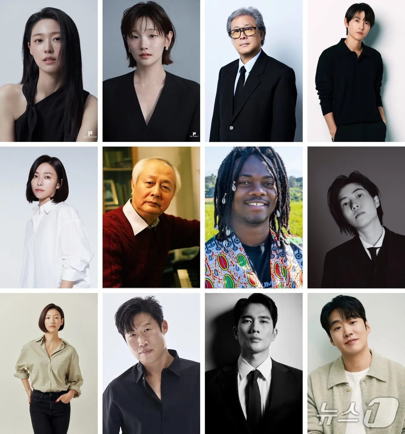 본문 이미지 - 사진 왼쪽 위부터 시계 방향으로 김설현, 박소담, 박찬욱, 송중기, 심은경,  안재홍, 엄태구, 유해진,이엘, 장영남, 자오지핑, 라피키 파리알라.(제천국제음악영화제 조직위원회 제공. 재판매 및 DB금지)  