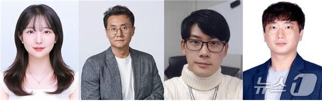 본문 이미지 - (왼쪽부터) 고려대 화공생명공학과 복지원 석사(공동제1저자), 조진한 교수(교신저자), 대구경북과학기술대학원(DGIST) 고용민 연구원(교신저자), 한양대 에너지바이오학과 김병현 교수(교신저자). 이외에도 고려대 안정연 박사후연구원, 한양대 박보근 박사과정, 조지아텍 남동현 박사후 연구원이 공동제1저자로 참여했다. (고려대 제공)