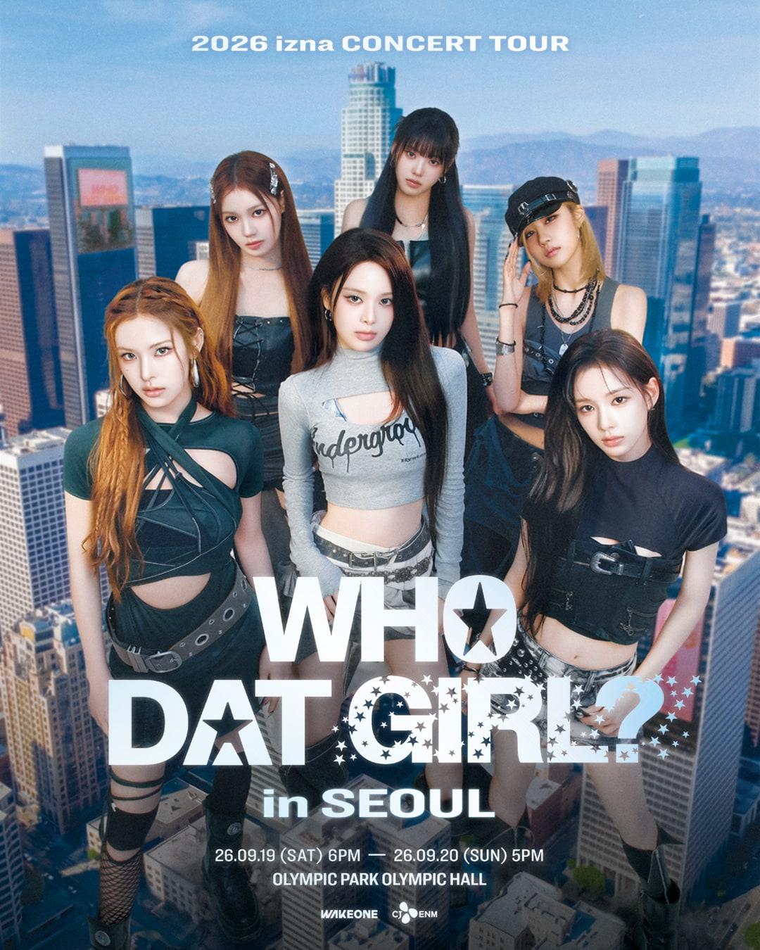 본문 이미지 - 이즈나 글로벌 콘서트 투어의 서울 공연 공식 포스터(CJ온스타일 사진자료)