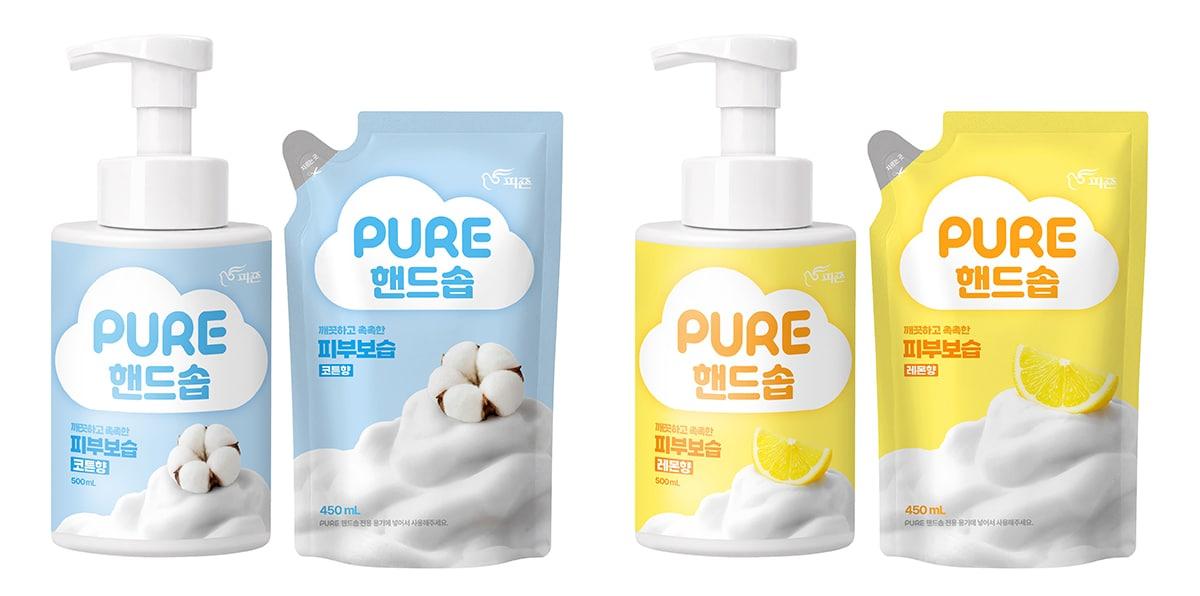 본문 이미지 - 피죤 퓨어 핸드솝 신제품 2종 출시(피죤 제공)
