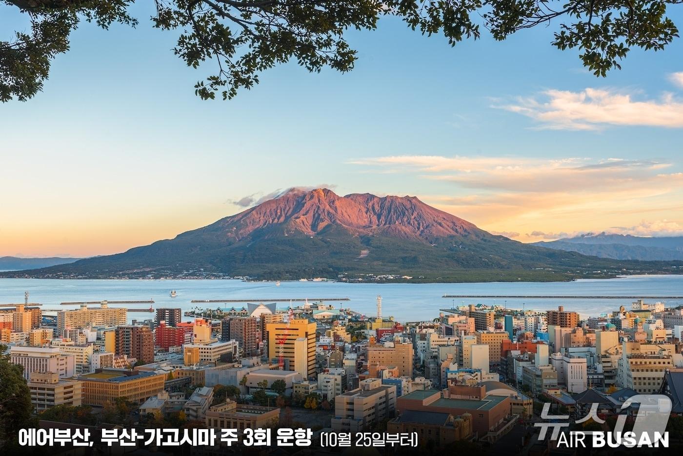 본문 이미지 - 에어부산 부산-가고시마 부정기편 안내 포스터 (에어부산 제공. 재판매 및 DB금지)