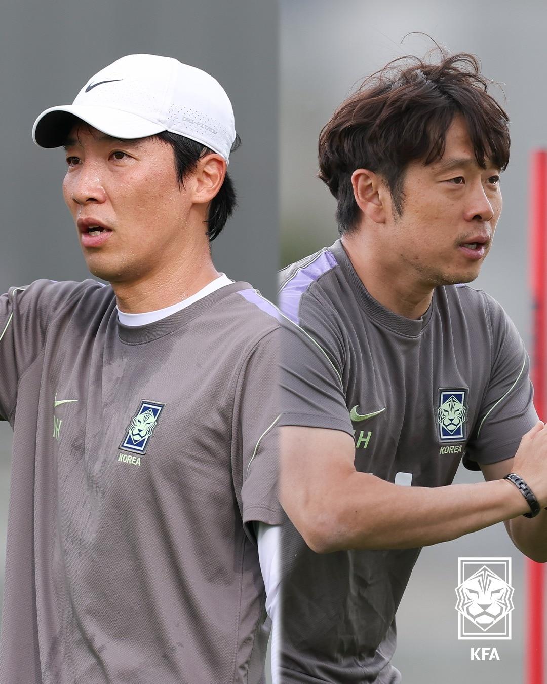 본문 이미지 -  조용형 코치(왼쪽)와 이재홍 코치(오른쪽)(대한축구협회 제공)