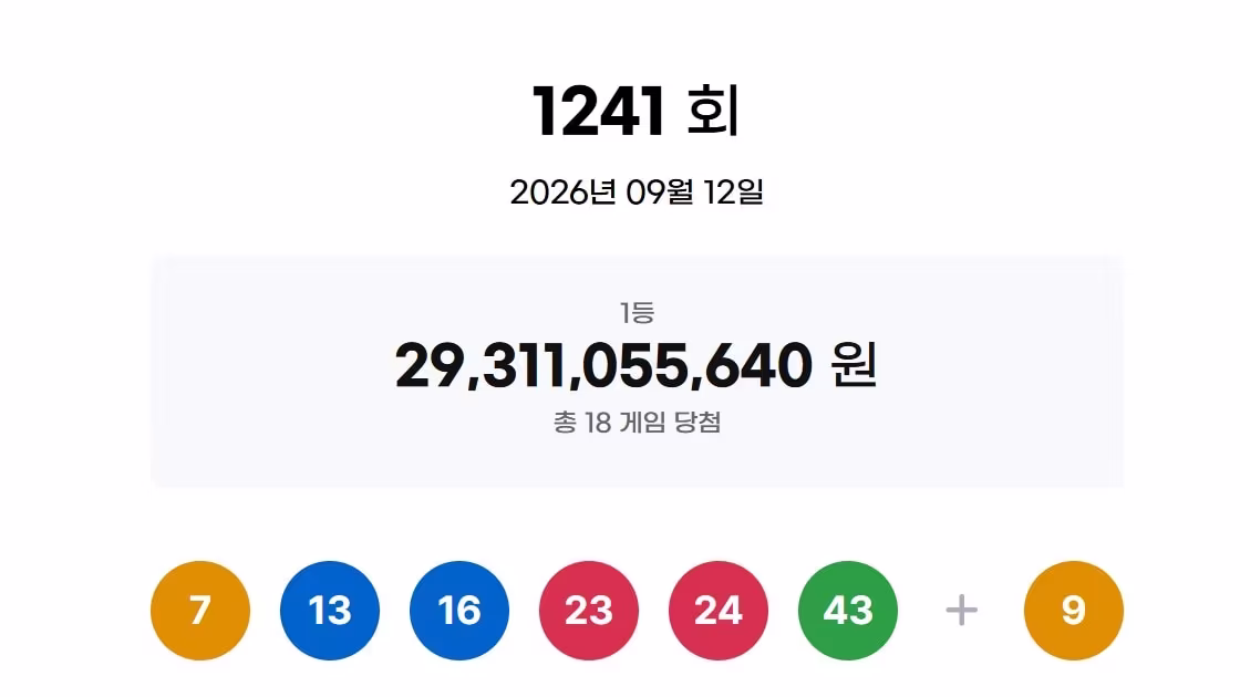 본문 이미지 - 동행복권 홈페이지 갈무리