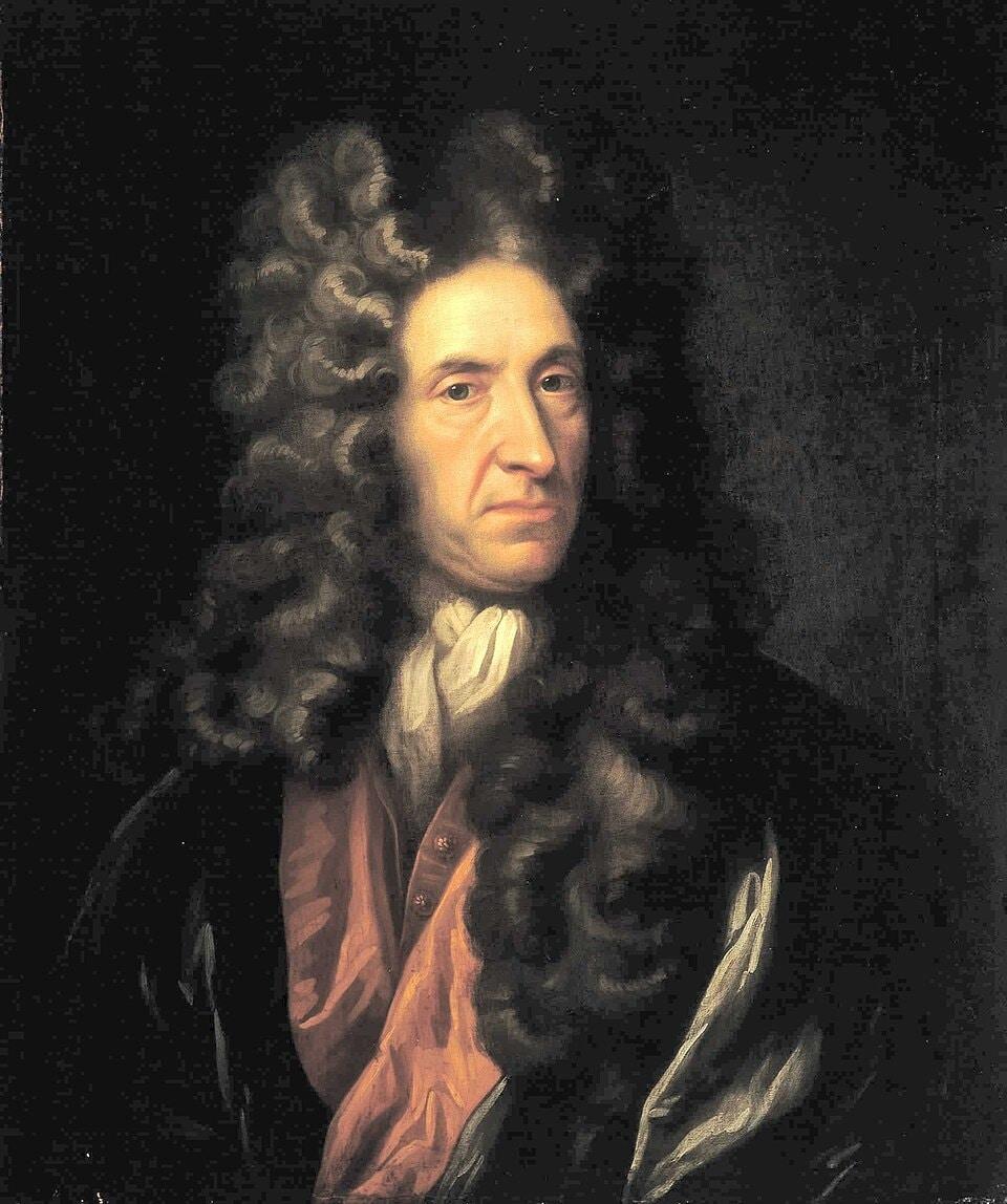 본문 이미지 - 대니얼 디포 (출처: Unknown , style of Sir Godfrey Kneller, Public domain, via Wikimedia Commons)
