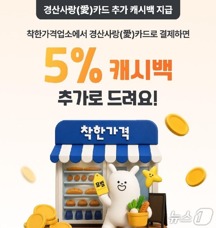 본문 이미지 - 경산사랑카드 5% 추가 인센티브/뉴스1