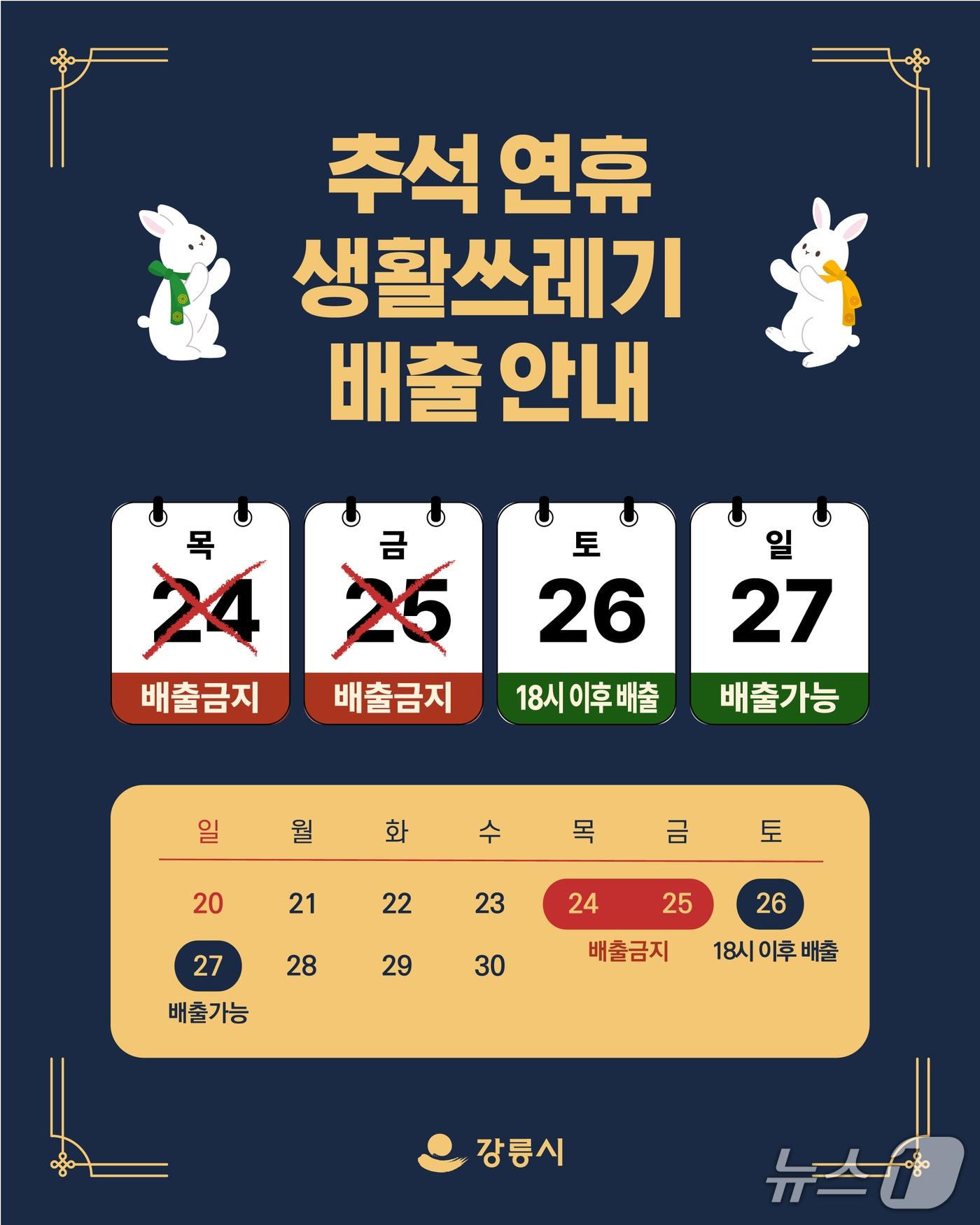 본문 이미지 - 강릉시, 2026년 추석 연휴 특별 청소관리 대책 가동.(강릉시 제공, 재판매 및 DB 금지) 2026.9.15/뉴스1