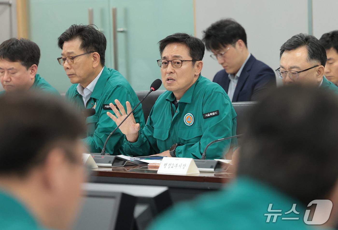 본문 이미지 - 여장권 서울시 교통실장이 15일 오전 서울 중구 서울시청 기획상황실에서 발언하고 있다. 2026.9.15 ⓒ 뉴스1 권현진 기자