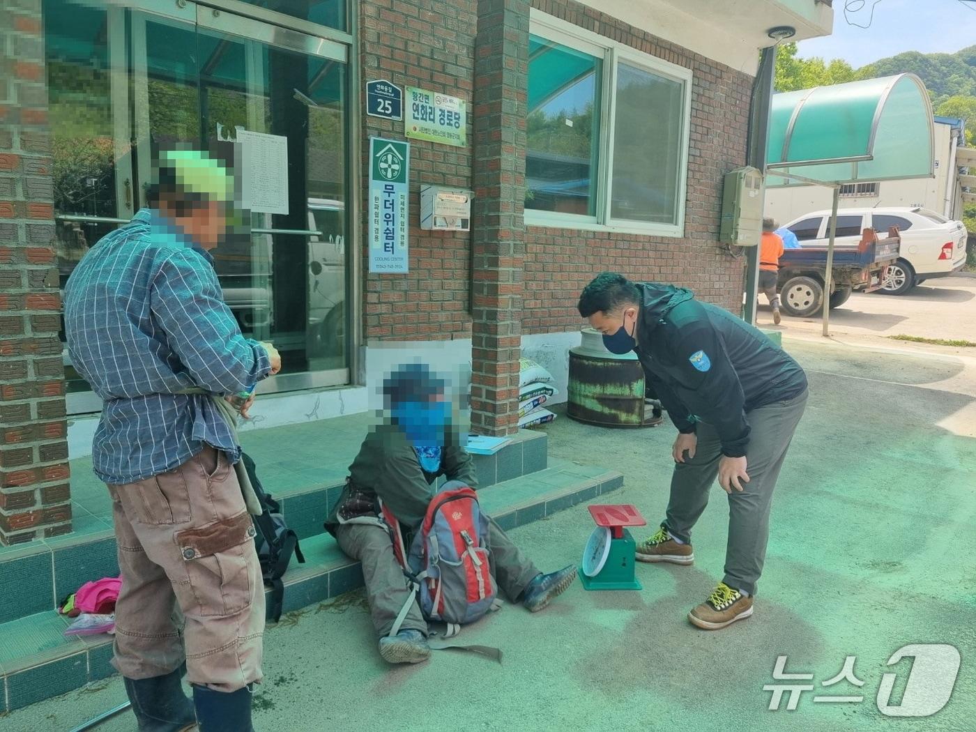본문 이미지 - 가을철 산림 내 불법 임산물 채취 단속 모습 (영동군 제공. 재판매 및 DB 금지) 2026.9.15/뉴스1