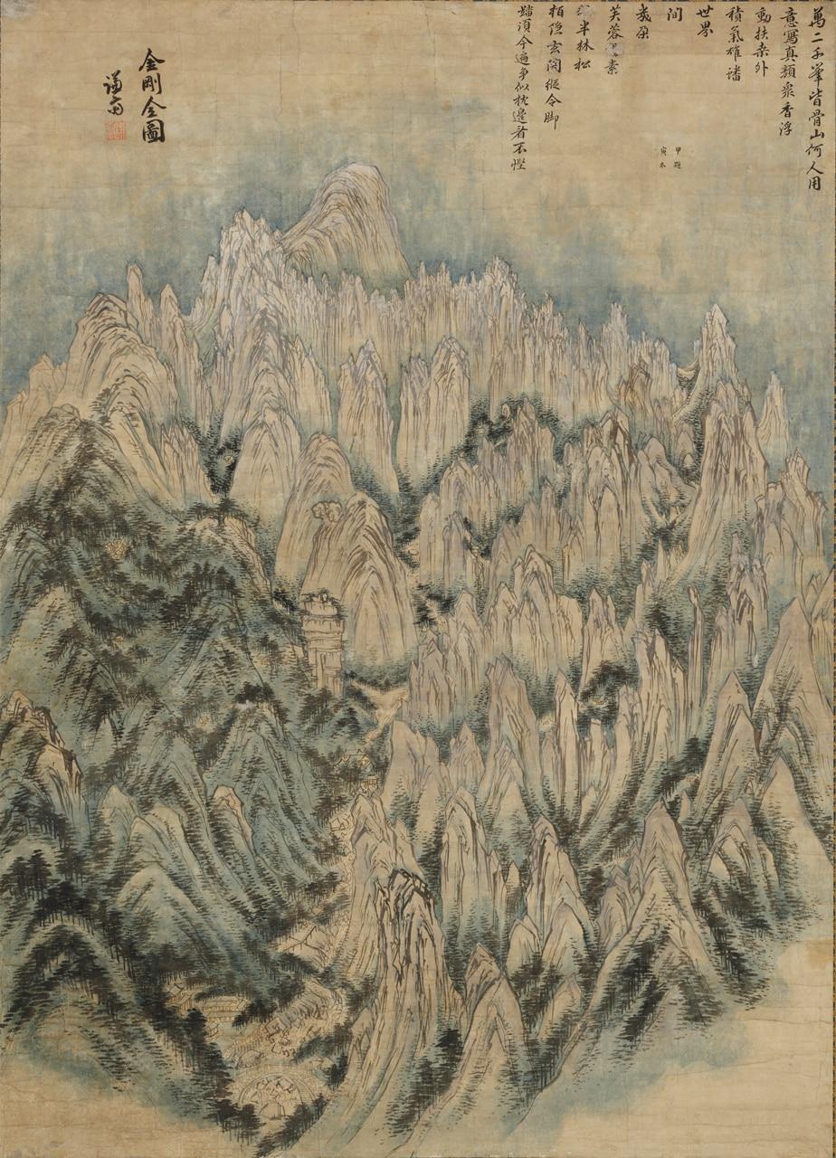 본문 이미지 - 정선 '금강전도' ⓒ개인소장 (대구간송미술관 제공)